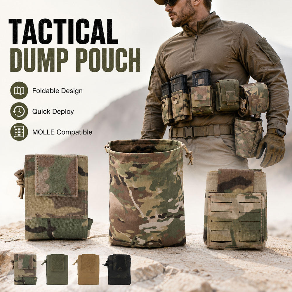 Outdoor Hunting Gear Storage - Borsa Tattica MOLLE Pieghevole per il