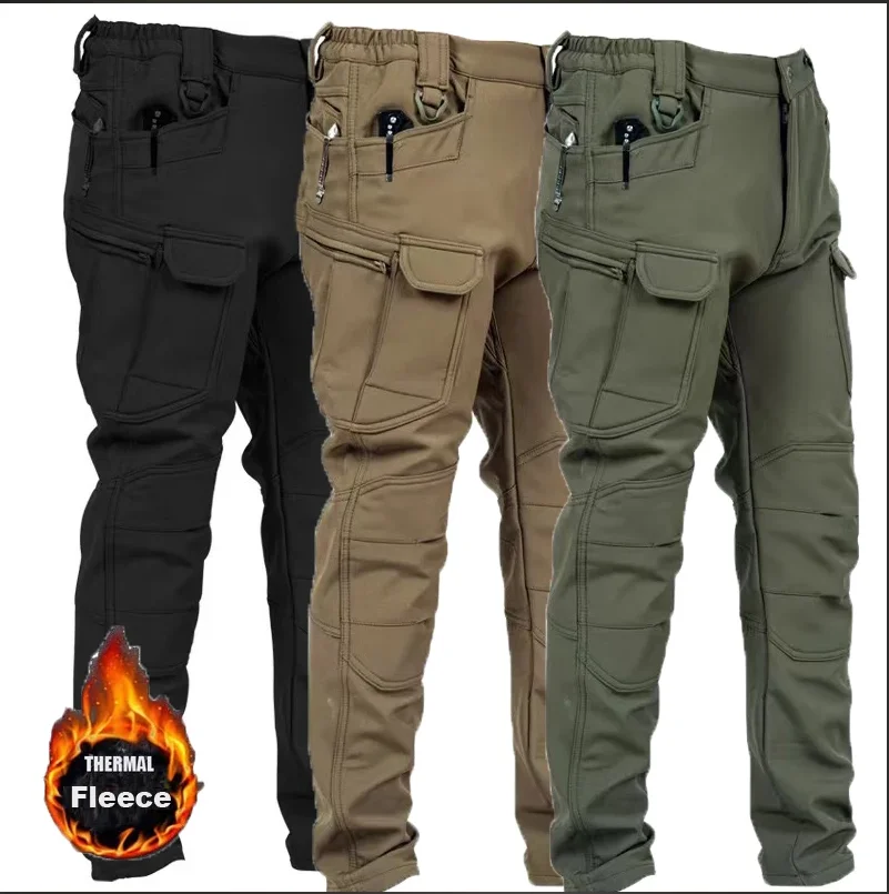 Outdoor Hunting Pants Women - Pantaloni autunnali 4XL da uomo Softshell