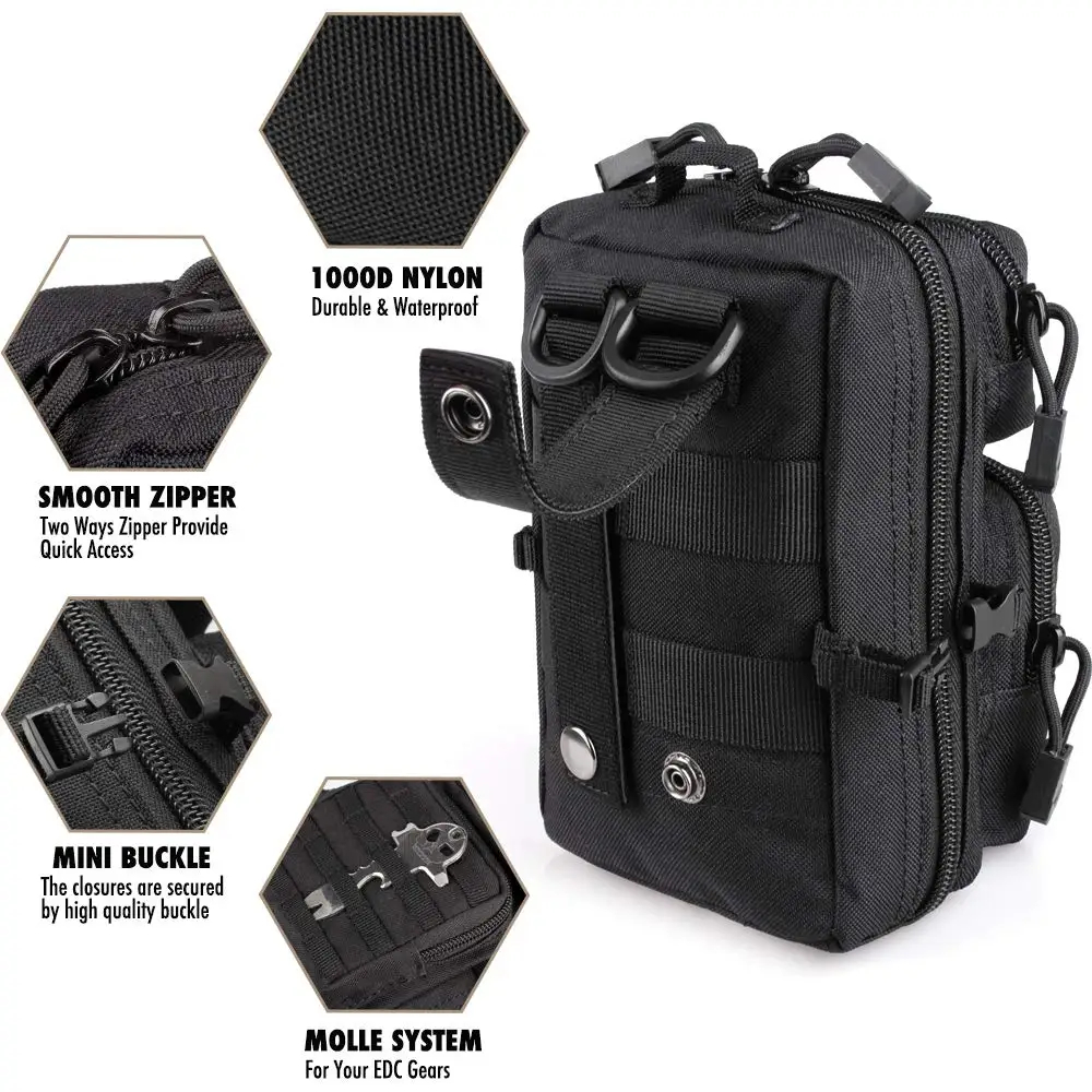 Outdoor Hunting Gear Storage - Mini Borsa Utility Molle, Piccola Tasca