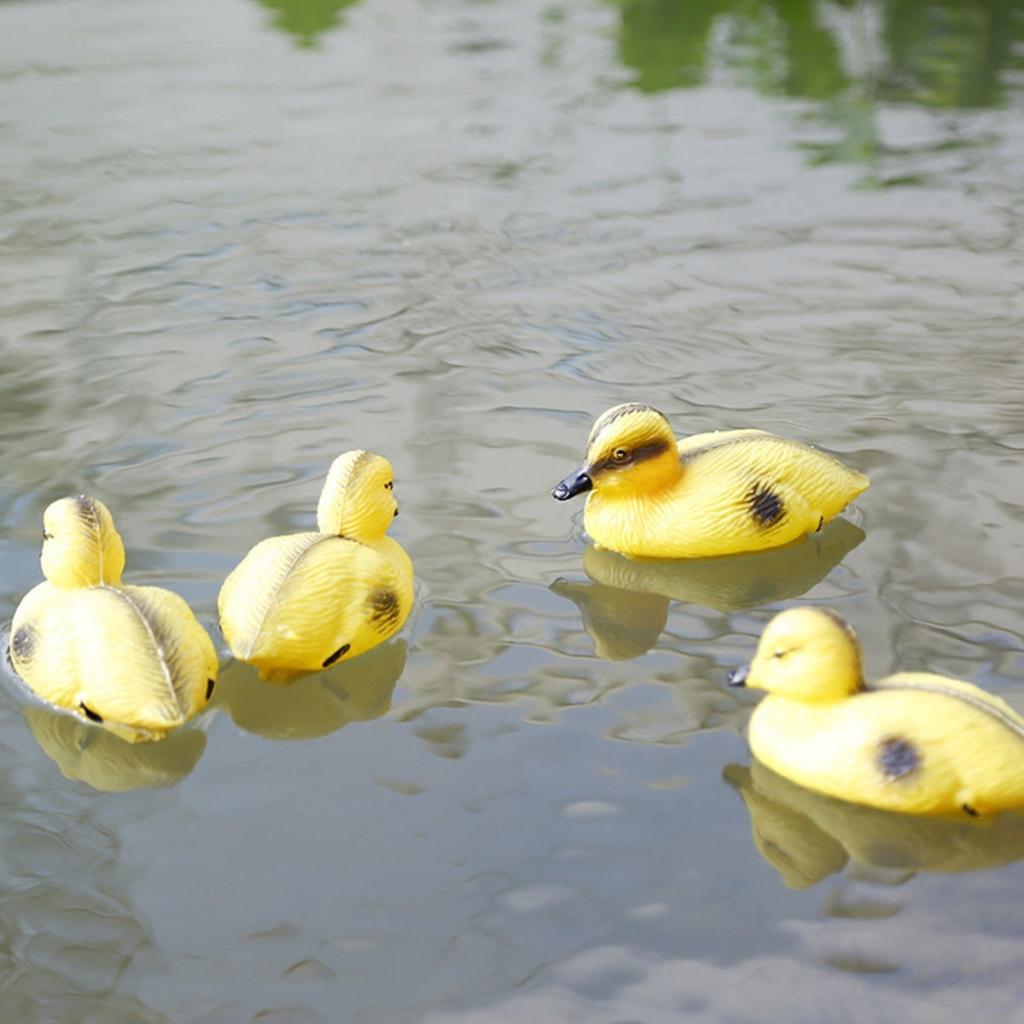 Decoy Duck Plastic - 5 pezzi anatra galleggiante anatroccolo stagno