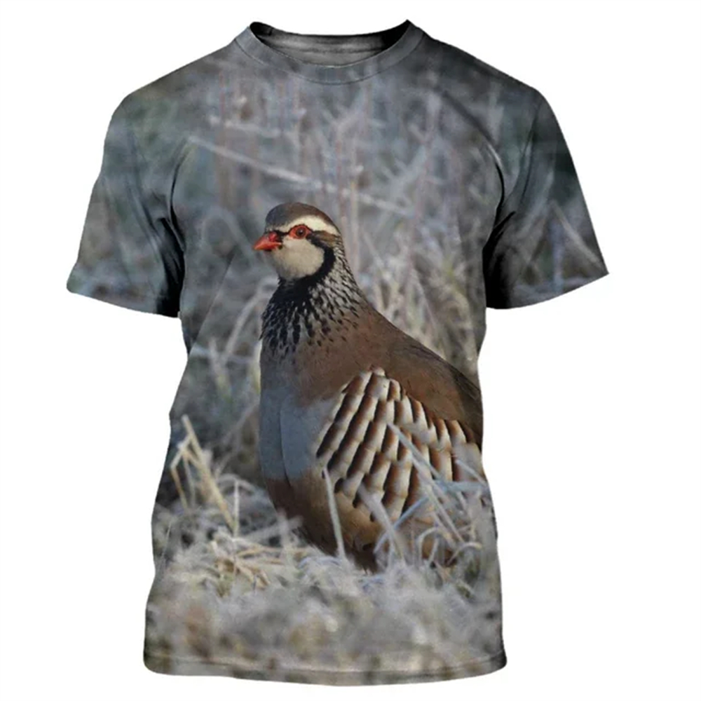 Animali estivi Quaglia T-shirt - Hunting Quail recensione e prezzo
