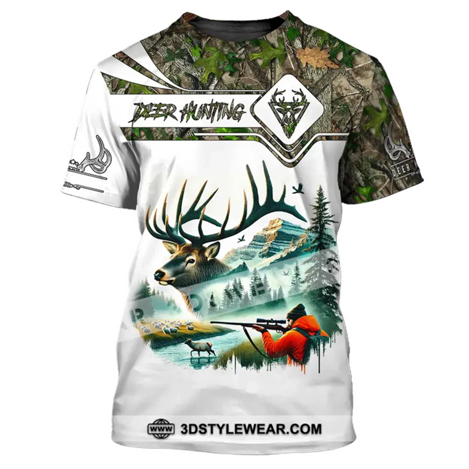 T-shirt a maniche corte con st - Outdoor Hunting Paintings recensione e prezzo