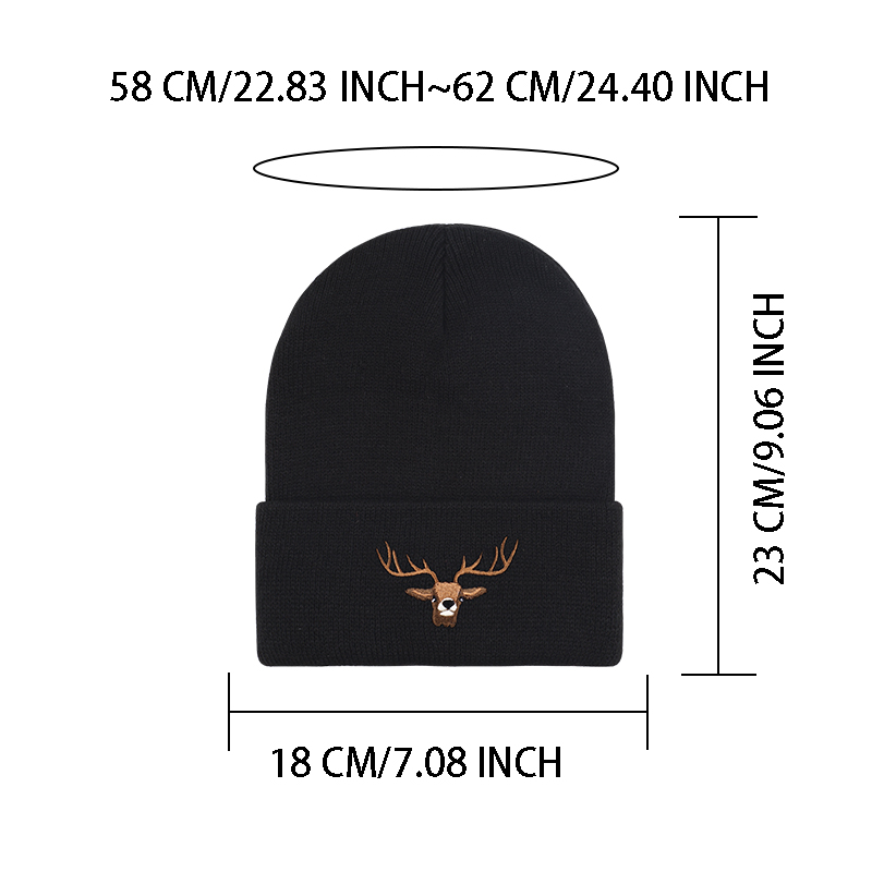 Cappello in maglia ricamato co - Hunting Outdoor Christmas Decorations recensione e prezzo