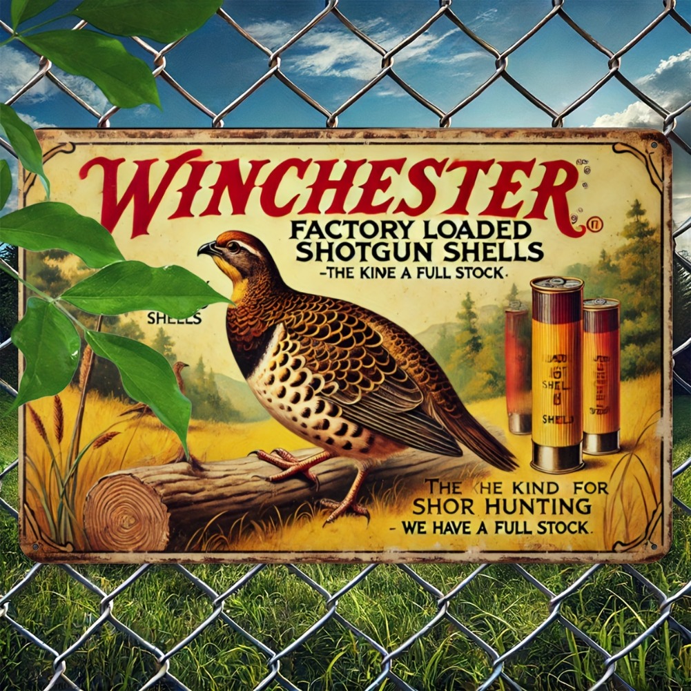 Targa in metallo - Decorazione - Hunting Quail recensione e prezzo