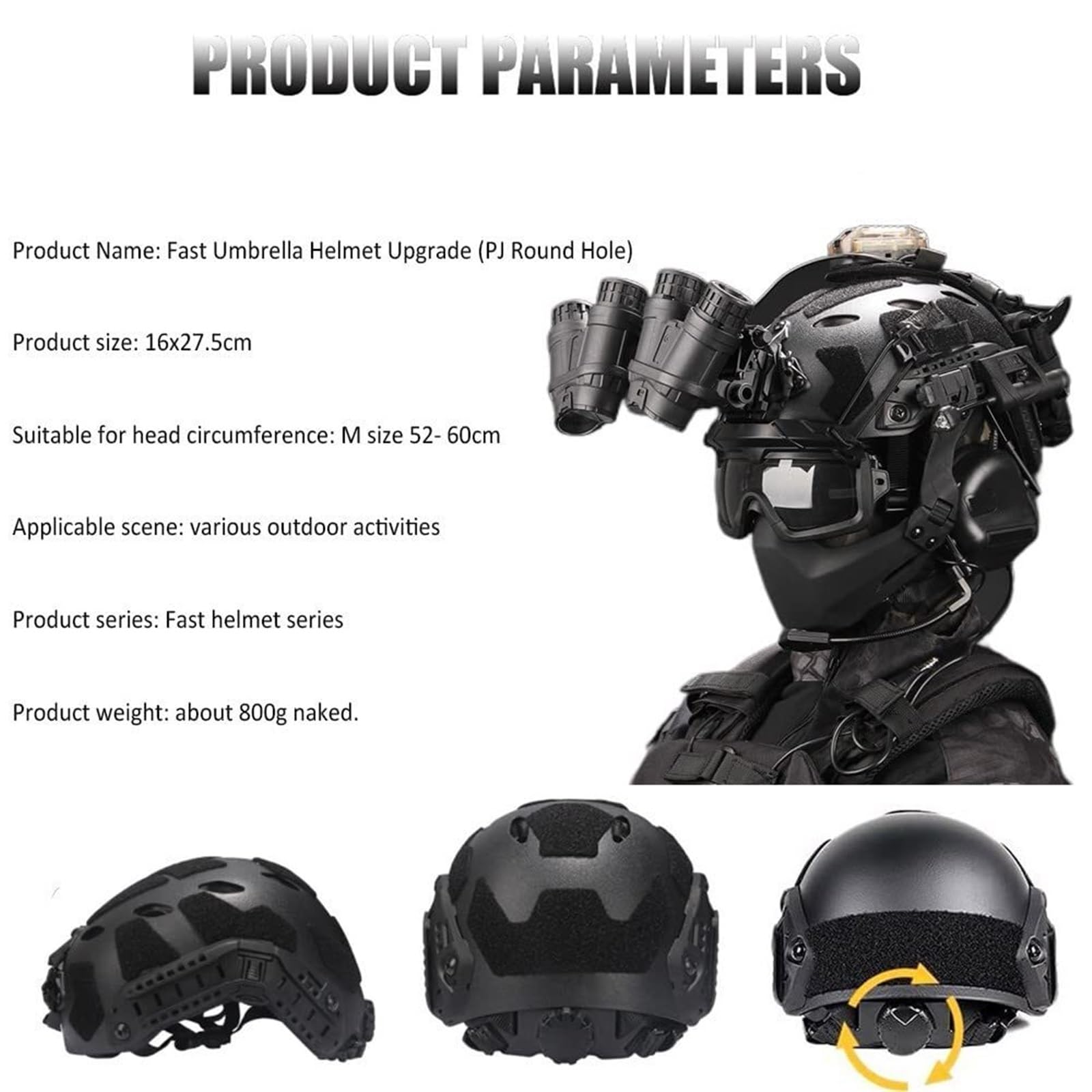 Set Casco Airsoft con Cuffie T - Outdoor Hunting Movies recensione e prezzo