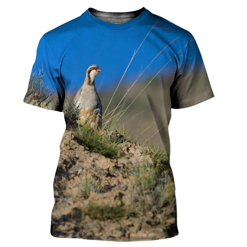 Animal quaglie 3D Print t-shir - Hunting Quail recensione e prezzo
