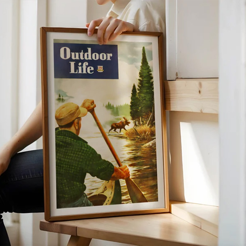 Poster da pesca colorato vinta - Outdoor Hunting Paintings recensione e prezzo