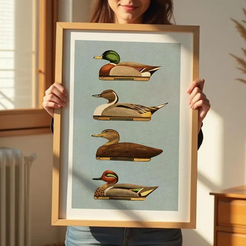 Stampe di anatra retrò all'ape - Outdoor Hunting Paintings recensione e prezzo