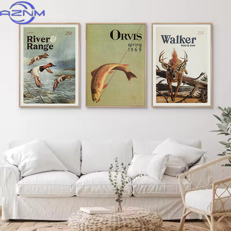 AZNM Poster Vintage su Tela co - Outdoor Hunting Paintings recensione e prezzo