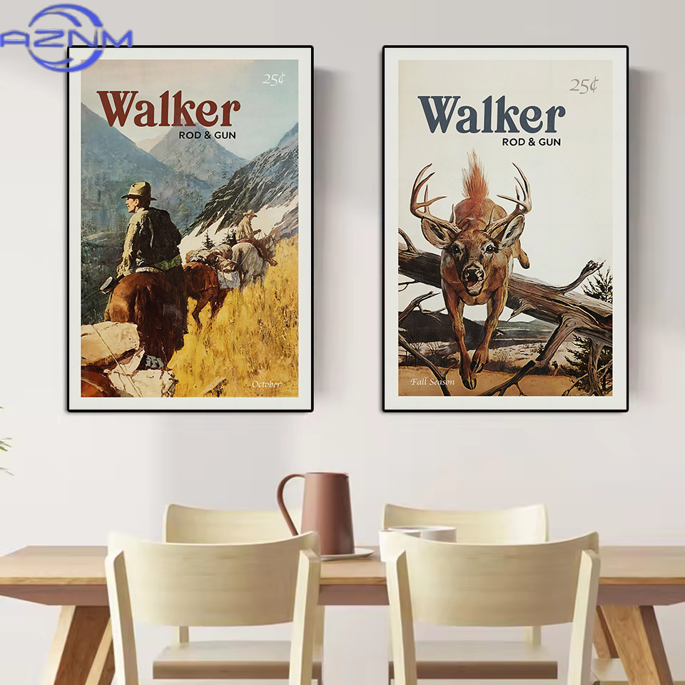 AZNM Poster Vintage su Tela co - Outdoor Hunting Paintings recensione e prezzo