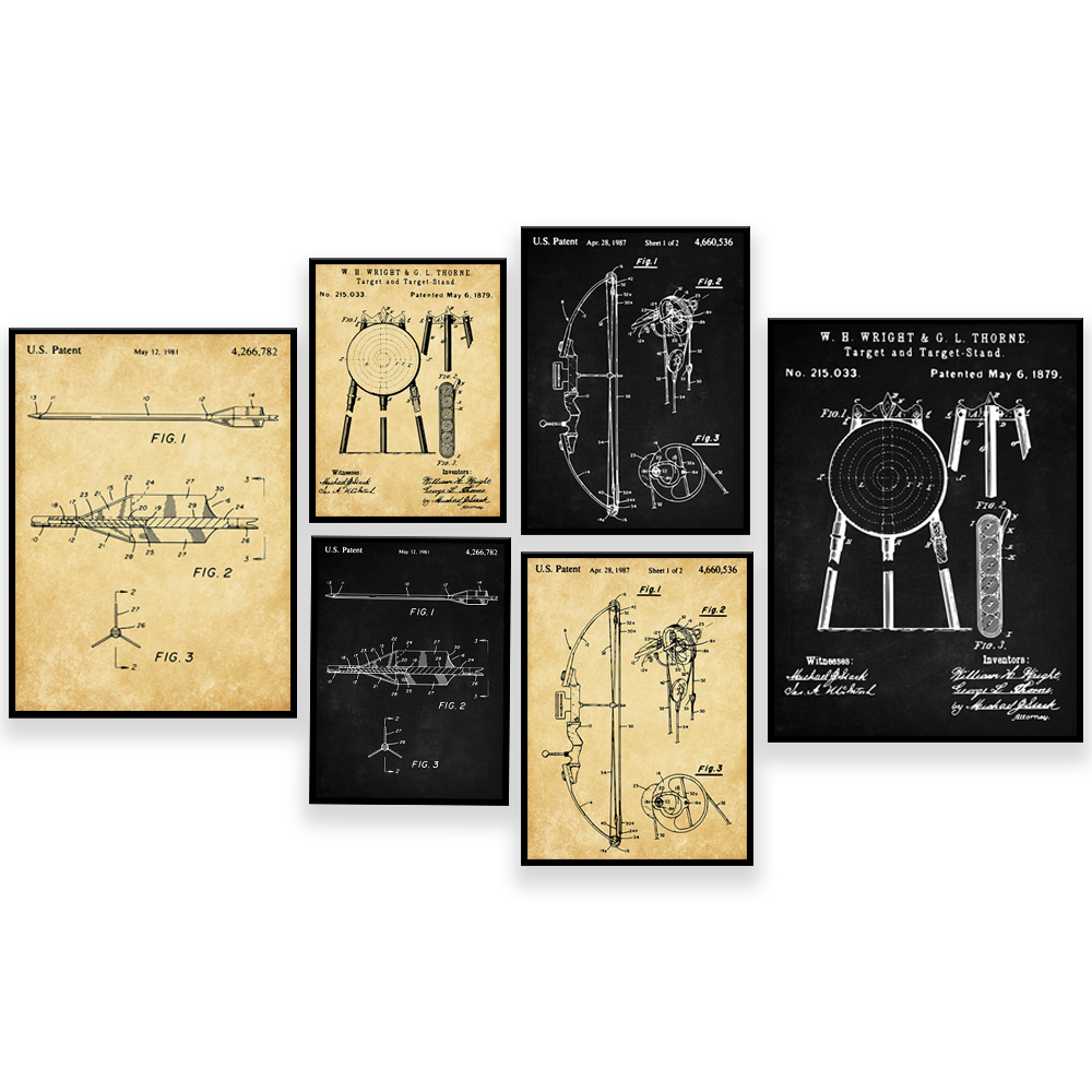 Stampe di brevetti di tiro con - Outdoor Hunting Paintings recensione e prezzo